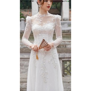 áo dài cô dâu