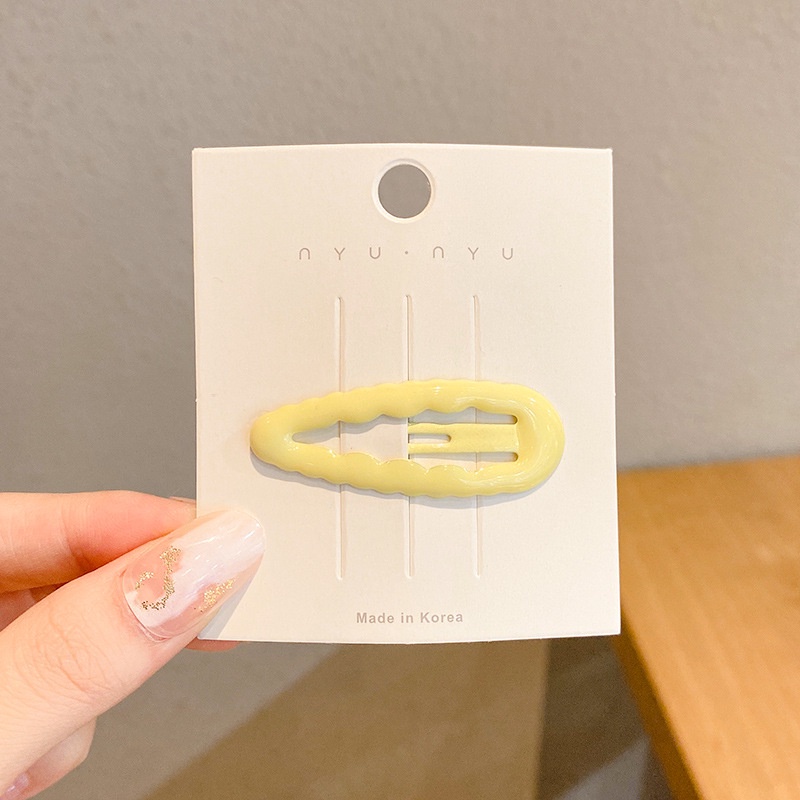 Kẹp Tóc Hình Giọt Nước Màu Sắc Phong Cách Hàn Quốc Thời Trang