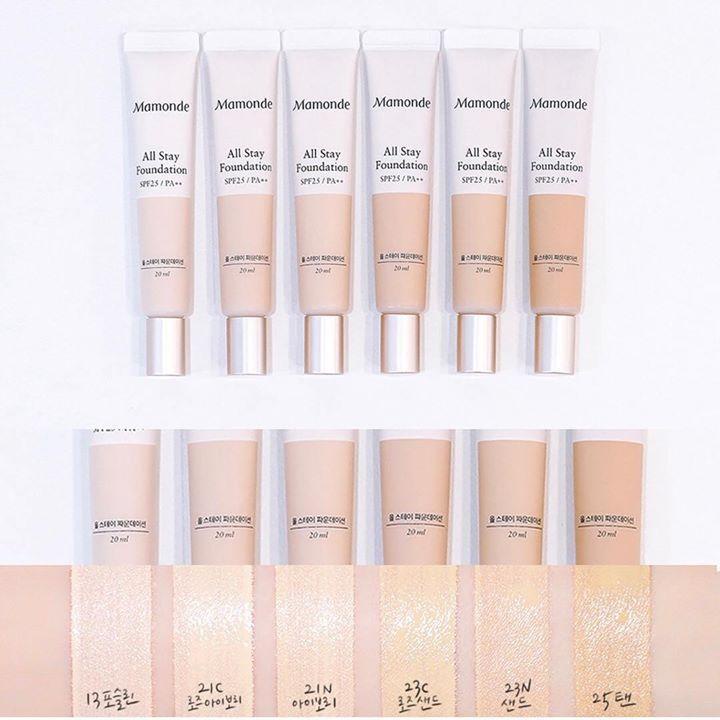 Kem Nền Mamonde All Stay Foundation SPF25 PA++ 20ml | BigBuy360 - bigbuy360.vn