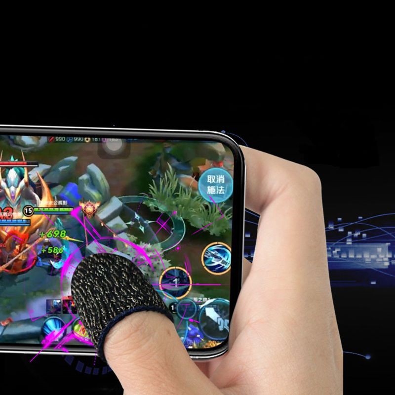 Cặp bao ngón tay bằng len chống mồ hôi chuyên dùng chơi game