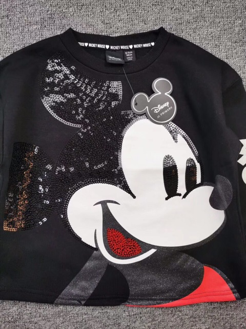 Áo phông mickey đen