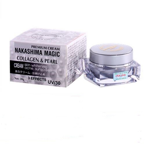 [Chính hãng] Kem dưỡng trắng da ngọc trai 3 tác dụng Nakashima Magic Collagen Pearl 20g