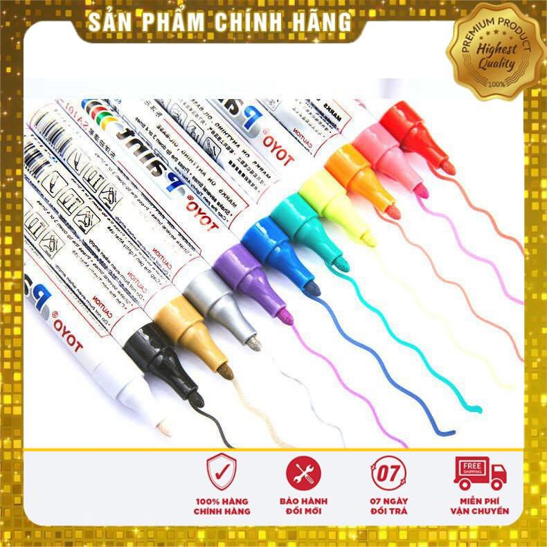 Bút Sơn Toyo Paint Marker - Trang Trí, Vẽ Ký Hiệu Lốp ôtô, Xe Máy, Xe Đạp/ Vẽ Bề Mặt Gỗ, Kim Loại, Nhôm, Kính...