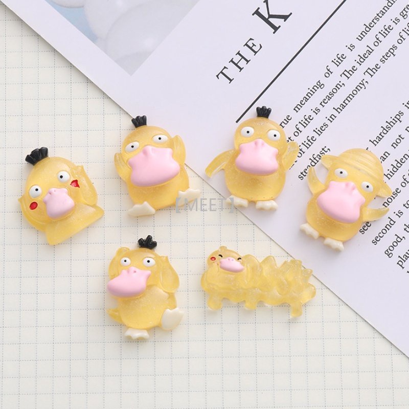 1 Phụ Kiện Trang Sức Hình Vịt Hoạt Hình Dễ Thương Bắt Mắt