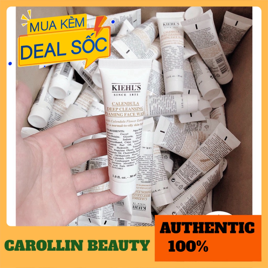 Sữa rửa mặt 💖 FREESHIP 💋 Sữa rửa mặt Cúc Kiehl's 30ml chính hãng [ Minisize ] CAROLLIN BEAUTY | BigBuy360 - bigbuy360.vn