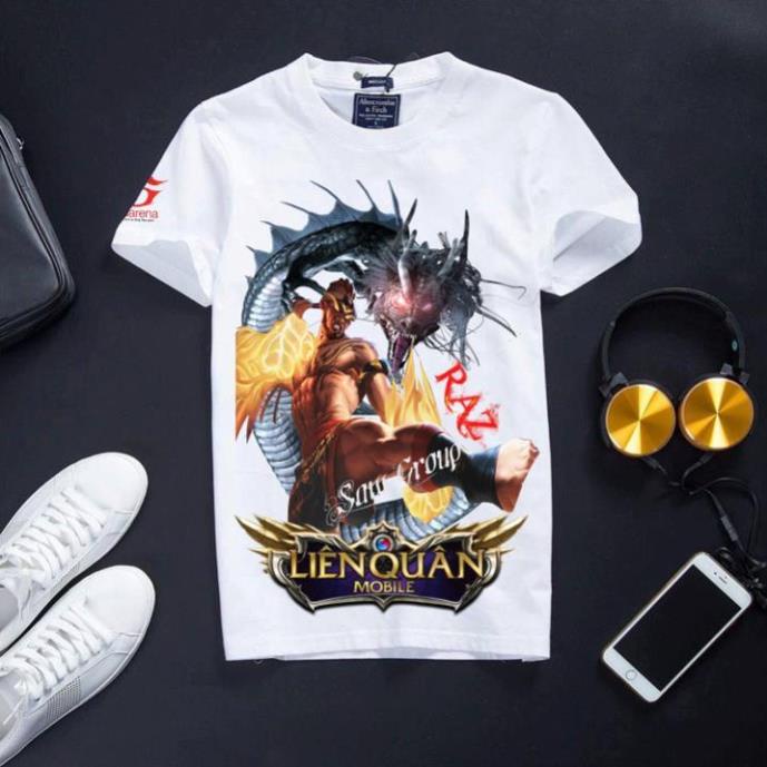Áo cotton cổ tròn liên quân mobile - Raz muay thái