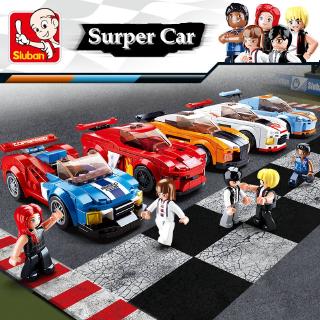 Bộ Đồ Chơi Lego Lắp Ráp Mô Hình Xe Đua 6 Kiểu 0633 Thú Vị