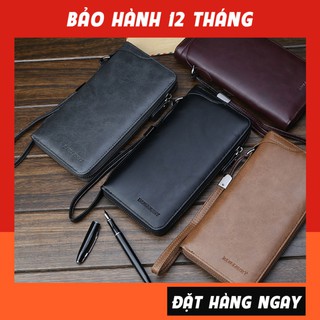 [Bảo Hành 12 Tháng] Ví Da Cầm Tay Nữ - Ví Nữ Trơn Tay Đeo 2020 - Cao Cấp, Đẹp, Bền - HanU Store