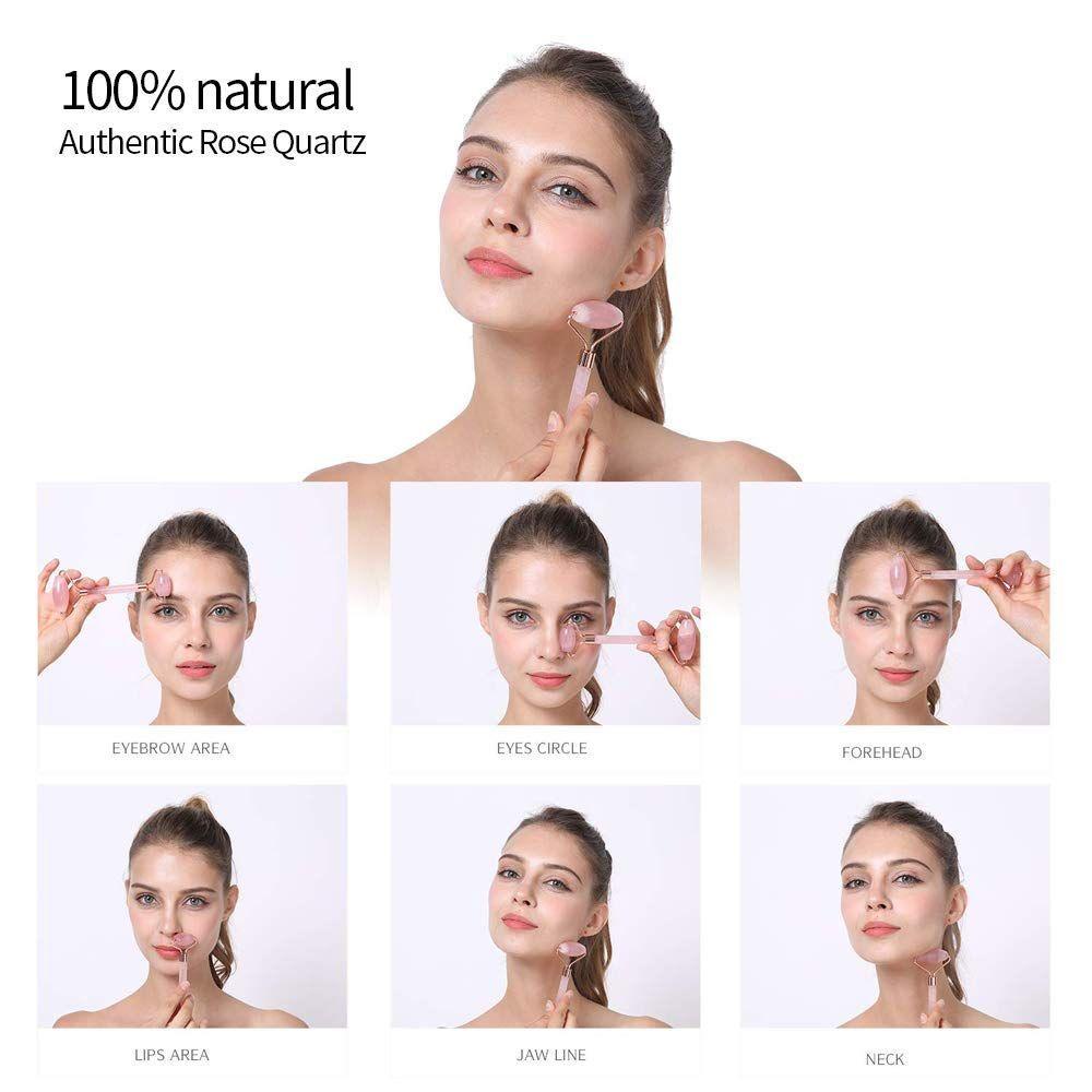 OCEANMAP Cây Lăn Mát Xa Mặt Và Cơ Thể Bằng Ngọc Bích Hình Nấm Tiện Dụng