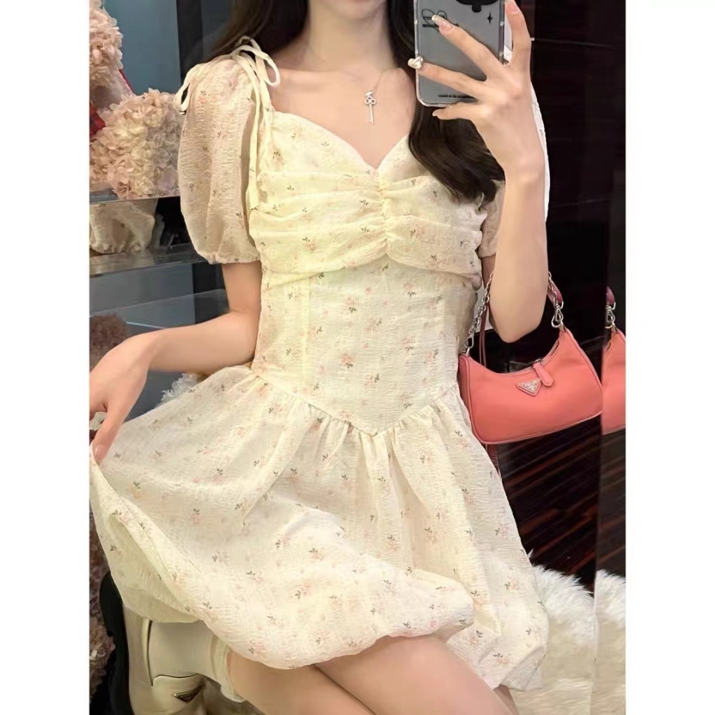 [Hana And Alice] Váy Voan Ngắn Chất Lượng Cao Thời Trang