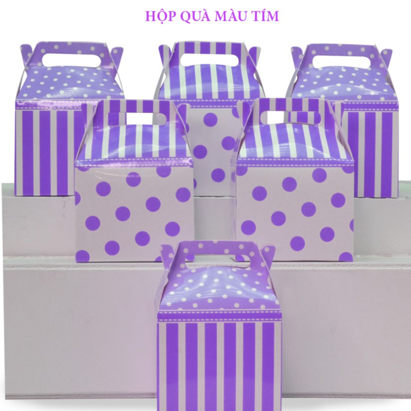 Hộp quà sinh nhật nhiều màu SET 6 cái
