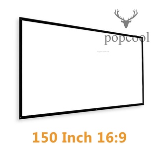 Màn Chiếu 150 Inch Tỉ Lệ 16: 9 Hd Gấp Gọn Tiện Dụng Cho Gia Đình