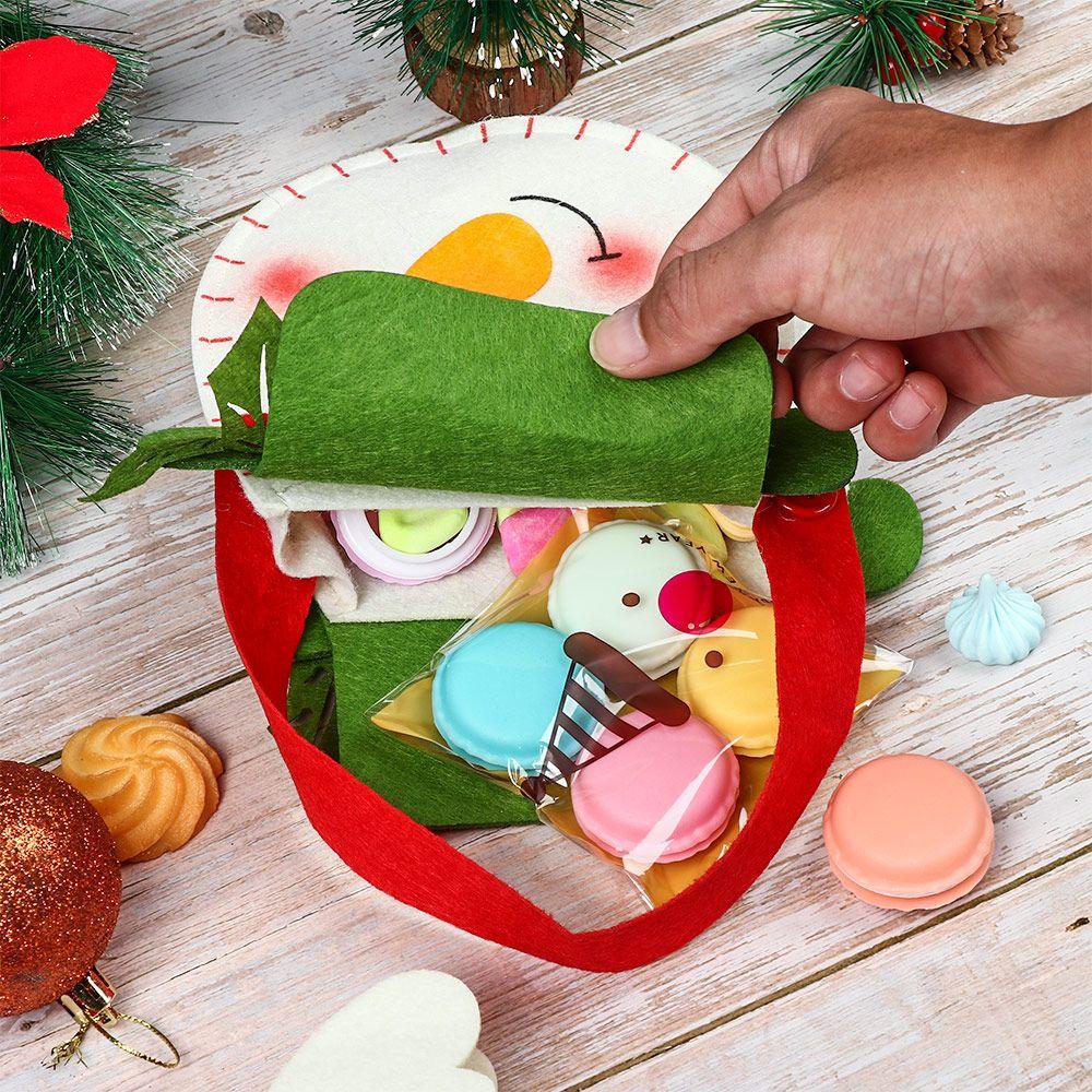 CONOPERY Túi Đựng Kẹo Hình Người Tuyết Cho Năm Mới