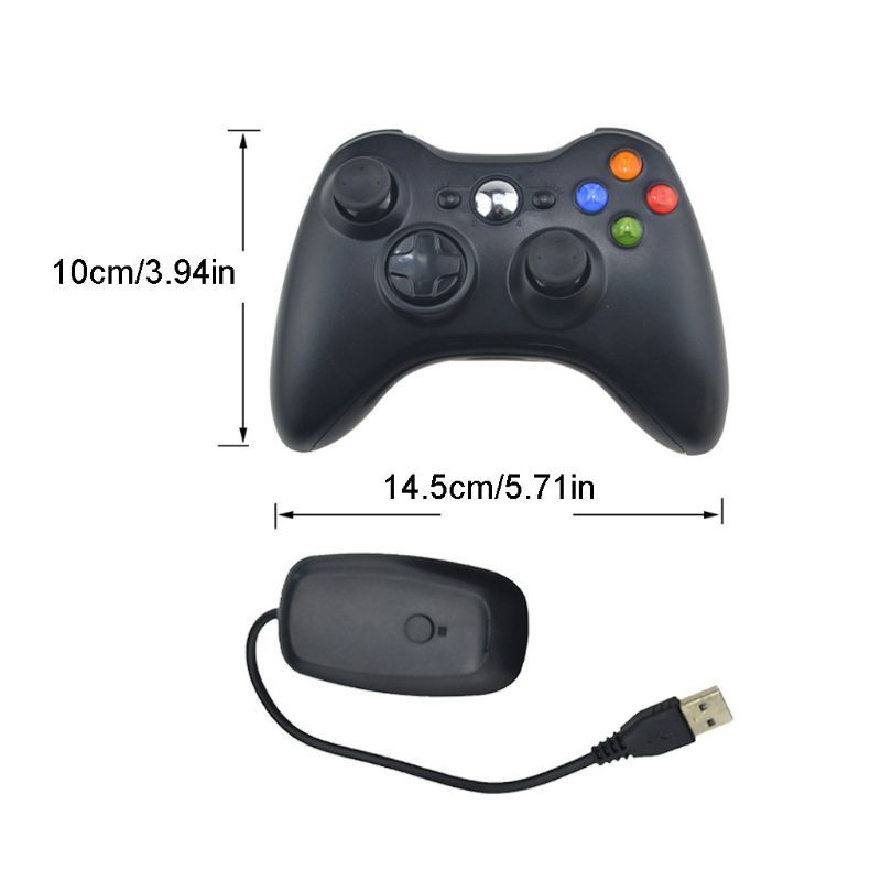 lucky* 2.4G Wireless Bluetooth-compatible Gamepad for Xbox360 Console Controller Receiver Game Joystick