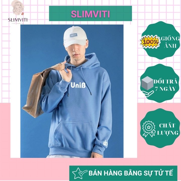 Áo hoodie form rộng nam nữ có dây kéo cute SLIMVITI KNN29 | BigBuy360 - bigbuy360.vn