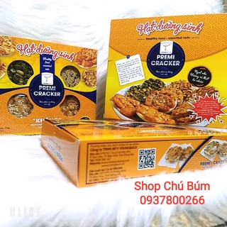 Combo 3 hộp kẹo hạt Premi Cracker Youngback, thực phẩm ăn kiêng cao cấp cho người tiểu đường, mẹ bầu, mỗi hộp 180g