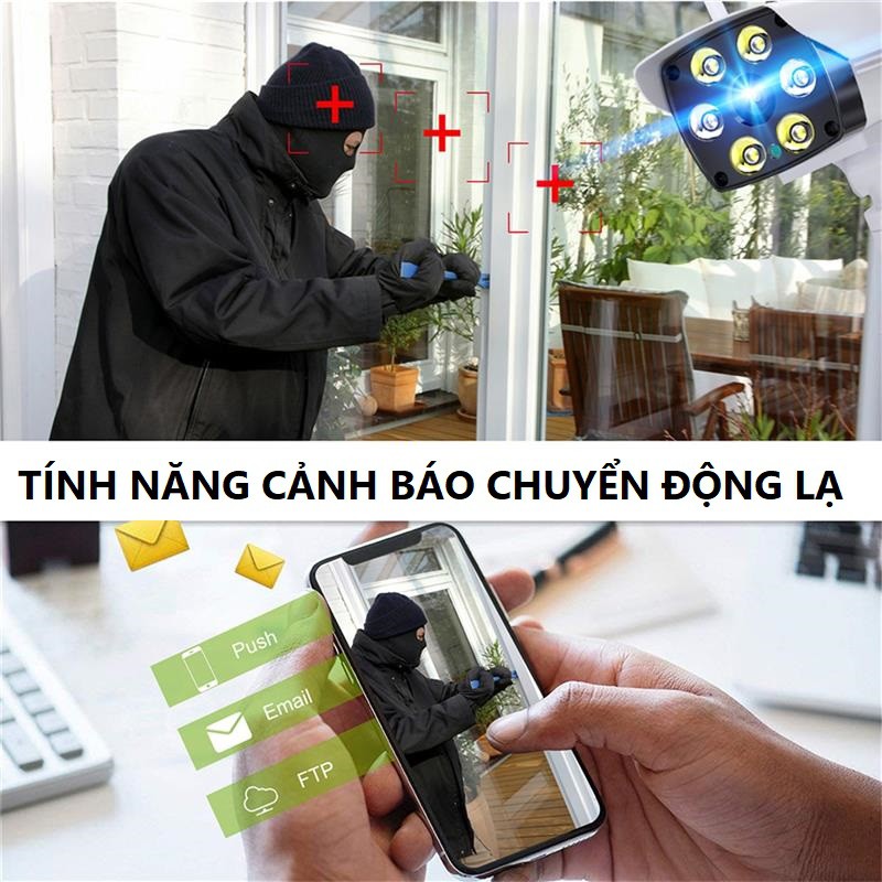 Camera wifi 5.0 Mpx V380Pro Xem Đêm Có Màu,Báo Động,Chống Nước | BigBuy360 - bigbuy360.vn