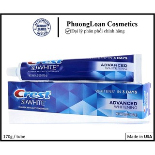 Kem đánh trăng CREST 3D White Advanced Triple Whitening