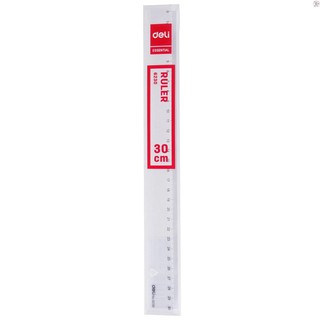 Thước kẻ 30cm Deli, trong suốt  - E6230