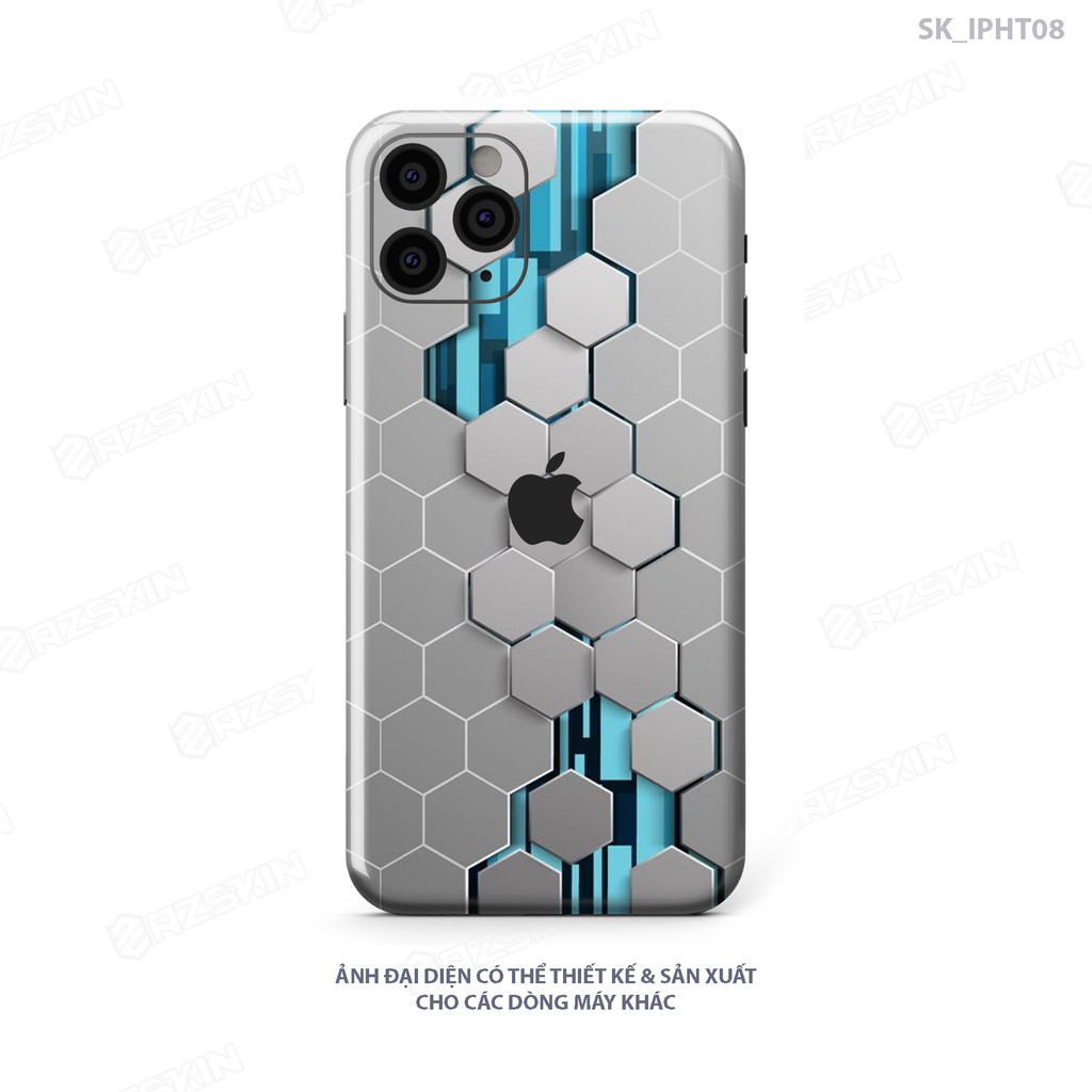 Skin IPhone full lưng viền hình 3D SKIPHT08 - Miếng dán cắt khuôn sẵn dễ sử dụng, dành cho mọi dòng IPhone