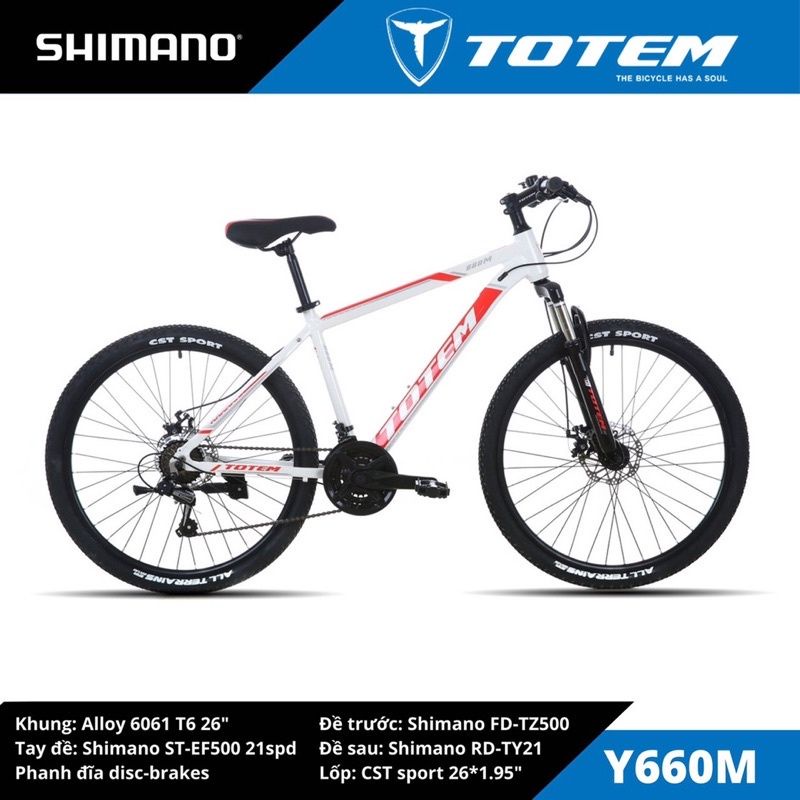 Xe đạp Totem Y660M - Bảo hành chính hãng