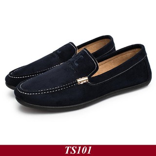 TS101 - Giày Lười Nam Hàn Quốc Màu Đen