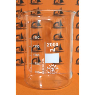 4 Cốc thủy tinh 2000ml dùng trong phòng thí nghiệm Lab