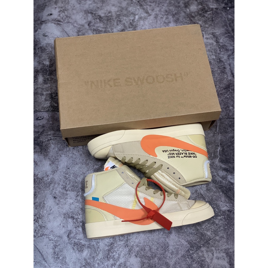Giày Sneaker Blazer Mid Off-White Màu All Hallows Eve Cao Cấp (Ảnh Thật + Hàng Sẵn)