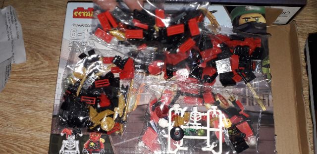 Lắp ráp Lego Ninja Movie Rồng 3021 có trên 200 chi tiết bằng nhựa