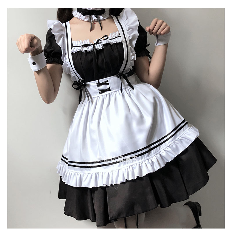 Đầm Hóa Trang Người Hầu Màu Trắng Đen Phong Cách lolita Nhật Bản Dễ Thương | BigBuy360 - bigbuy360.vn