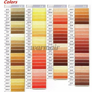 Stitch Colors Cross 447 Thread Pattern Embroidery Kits