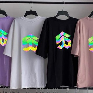 Áo Thun Phản Quang tay ngắn 5TheWay unisex form rộng tay lỡ Cotton cao cấp PQ27, thoải mái co dãn tốt