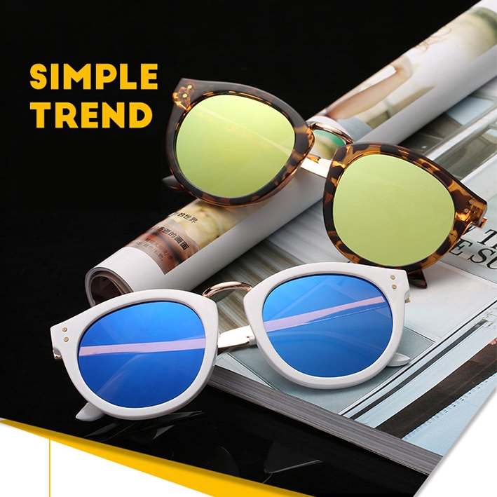 Woman fashion trend sunglasses metal color film reflective | BigBuy360 - bigbuy360.vn