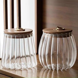 Lọ thuỷ tinh đựng gia vị nắp gỗ