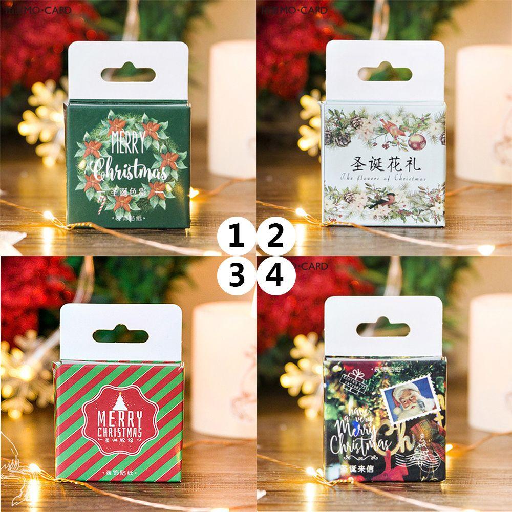 Hộp 45 Miếng Dán Trang Trí Sổ Tay Chủ Đề Giáng Sinh Năm Mới