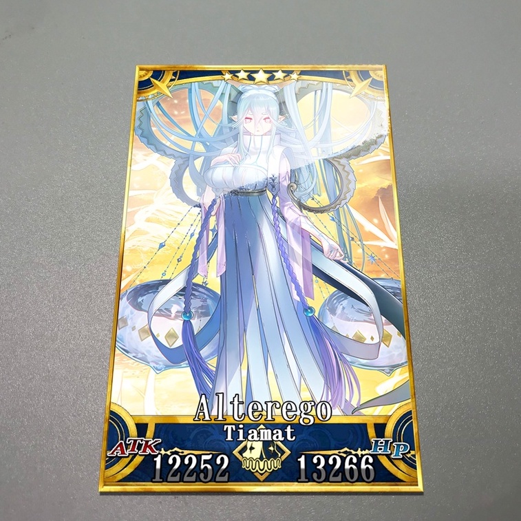 Thẻ bài custom card bánh xốp anime Fate/Grand Order FGO để sưu tầm tự chọn Tiamat