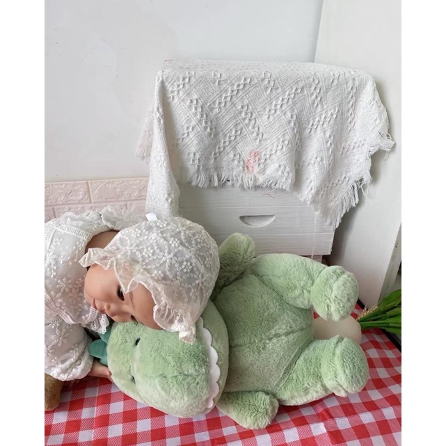 Gấu bông khủng long nhe răng lông mịn dễ thương đồ chơi thú nhồi bông quà tặng cho bé|Gauxinhcorner