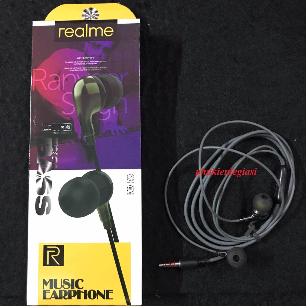 Tai nghe Realme jack 3.5mm mã TG