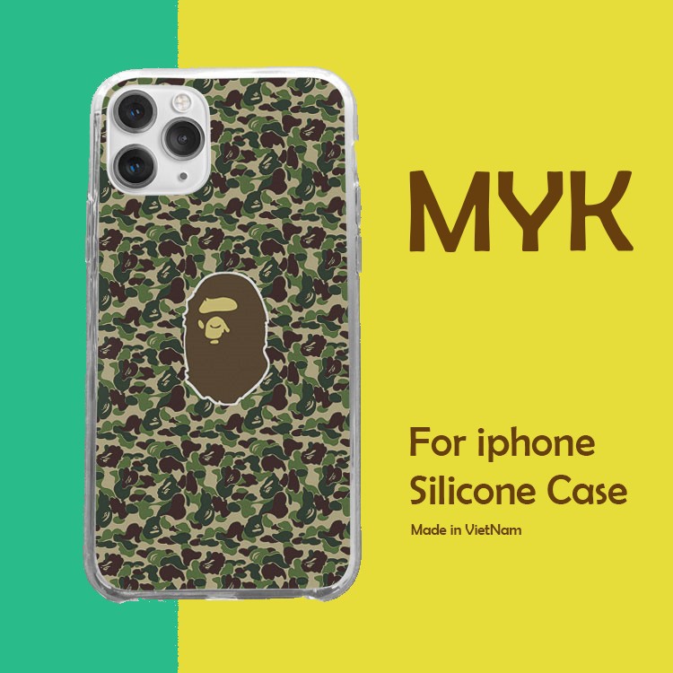 Ốp lưng logo BAPE KOOL ngầu cho Iphone 5 6 7 8 Plus 11 12 Pro Max X Xr BAPPOD00185