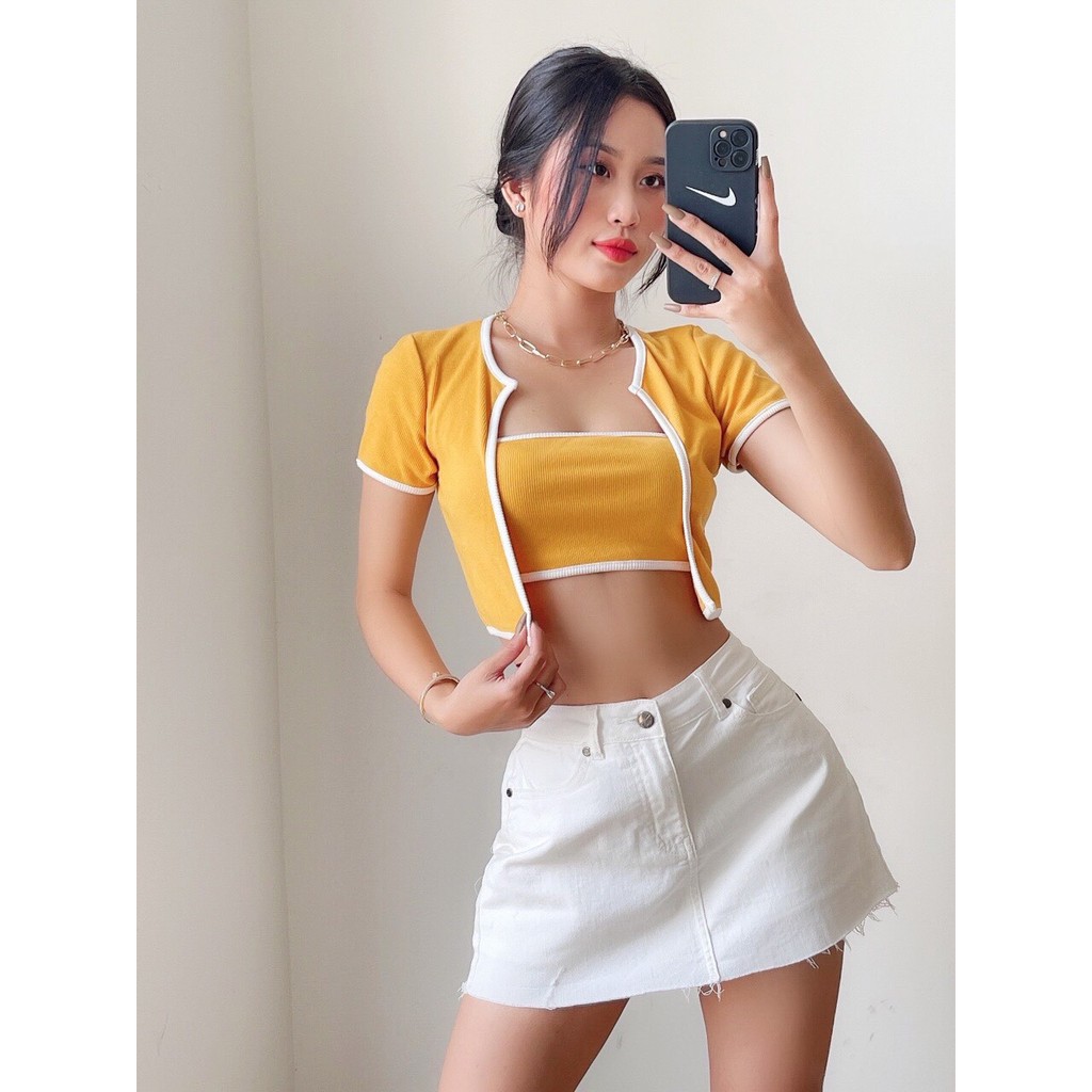 Áo Croptop Style Thượng Hải KRYSTAL NK99