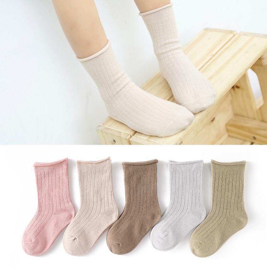 Set 5 Đôi Tất Cotton Hoạ Tiết Hoạt Hình Đáng Yêu Cho Bé