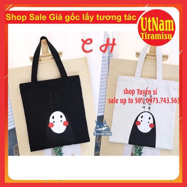 Túi vải tote cực xinh Cực kute kiểu dáng unisexFreesize 55kgphong cách Hàn Quốc
