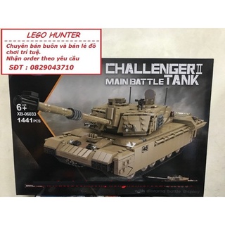 Xếp hình Army XingBao XB 06033 mô hình lắp ráp Xe Tank Chalenger II của Anh - 1441 chi tiết