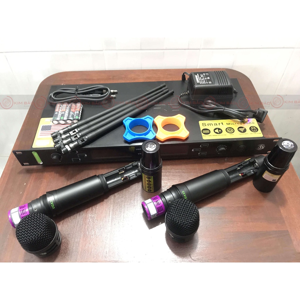Micro không dây SHURE UGX-23 Chính hãng, 4 râu tiếp sóng , SHURE UGX23