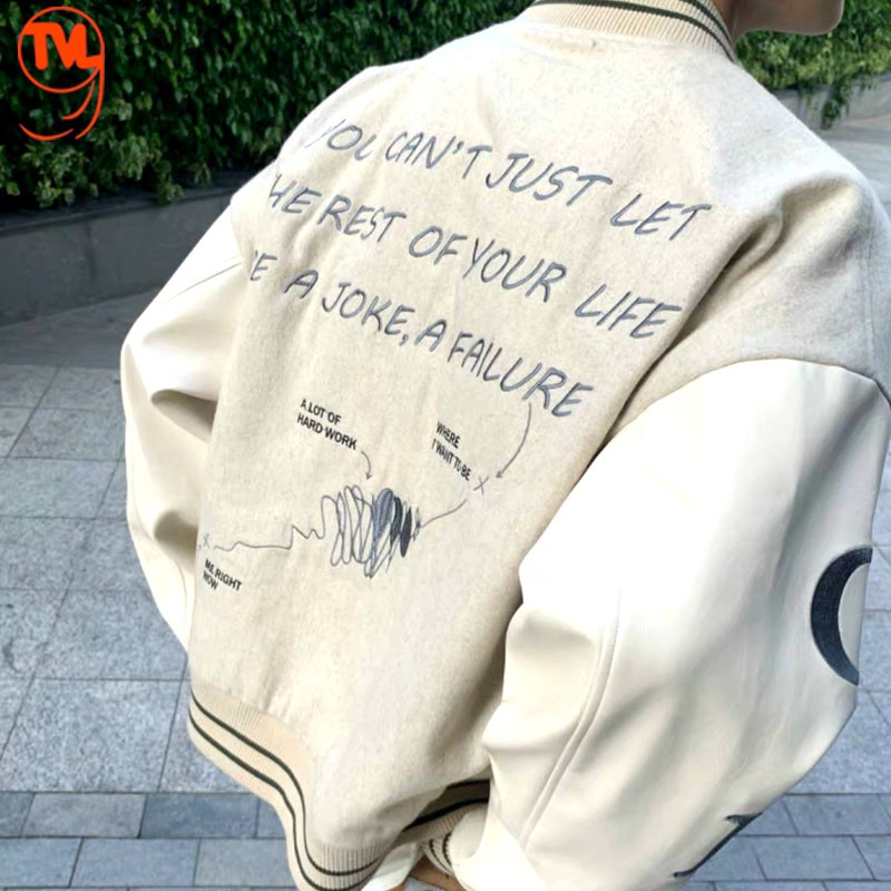 Áo khoác nữ TVL1999, áo khoác bomber Unisex cho nam và nữ  chất liệu nỉ dày dặn cao cấp thuê chữ L from rộng &lt; 75kg.