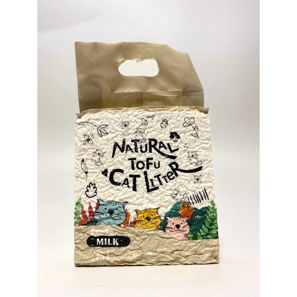 Cát vệ sinh đậu nành cho mèo Tofu Cat Litter Catsme 6L - Siêu khử mùi và tiết kiệm