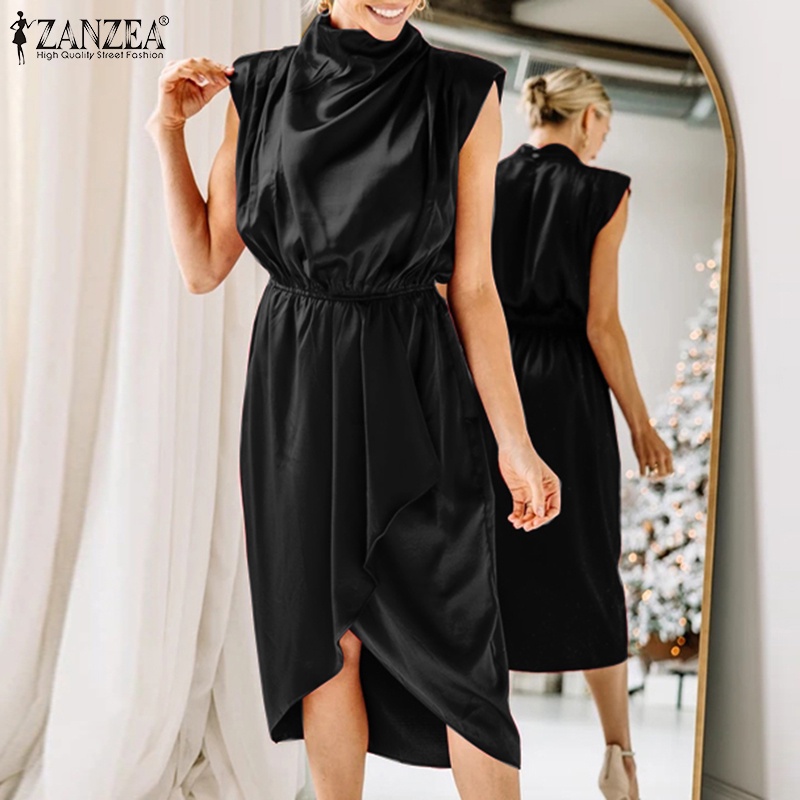 Đầm dài Zanzea không tay cổ lọ thời trang dành cho nữ