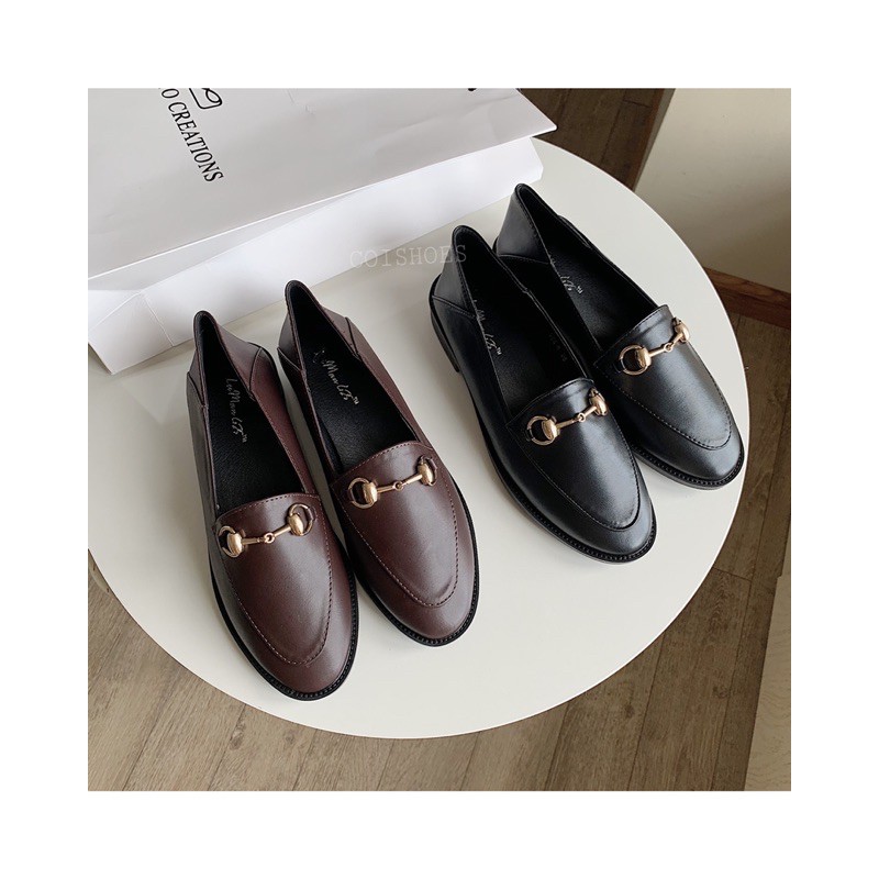 LOAFER DA MỀM KHUY VÀNG 💕 | BigBuy360 - bigbuy360.vn