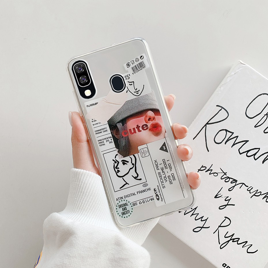 Ốp điện thoại TPU silicone dẻo in họa tiết hoạt hình đáng yêu dành cho Samsung Galaxy A20E A202 A202F