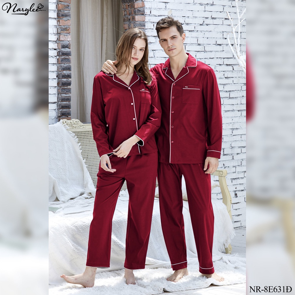 Bộ Đồ Ngủ Mặc Nhà Pyjama Narylee Dài Tay Thu Đông NR8E631